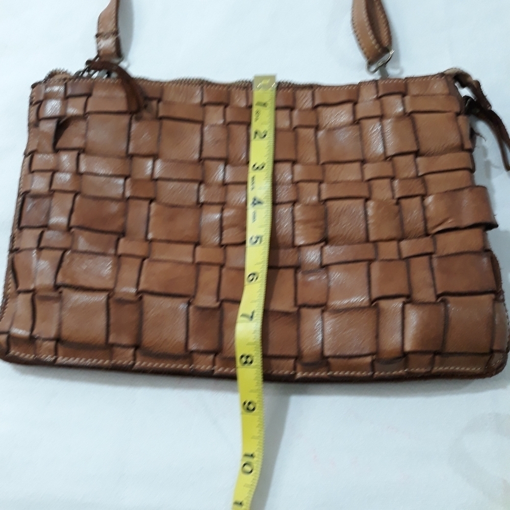 Constanza Rota Genuine Leather Shoulder/ Crossbody Brown Bag Made in Italy - Picture 11 of 11